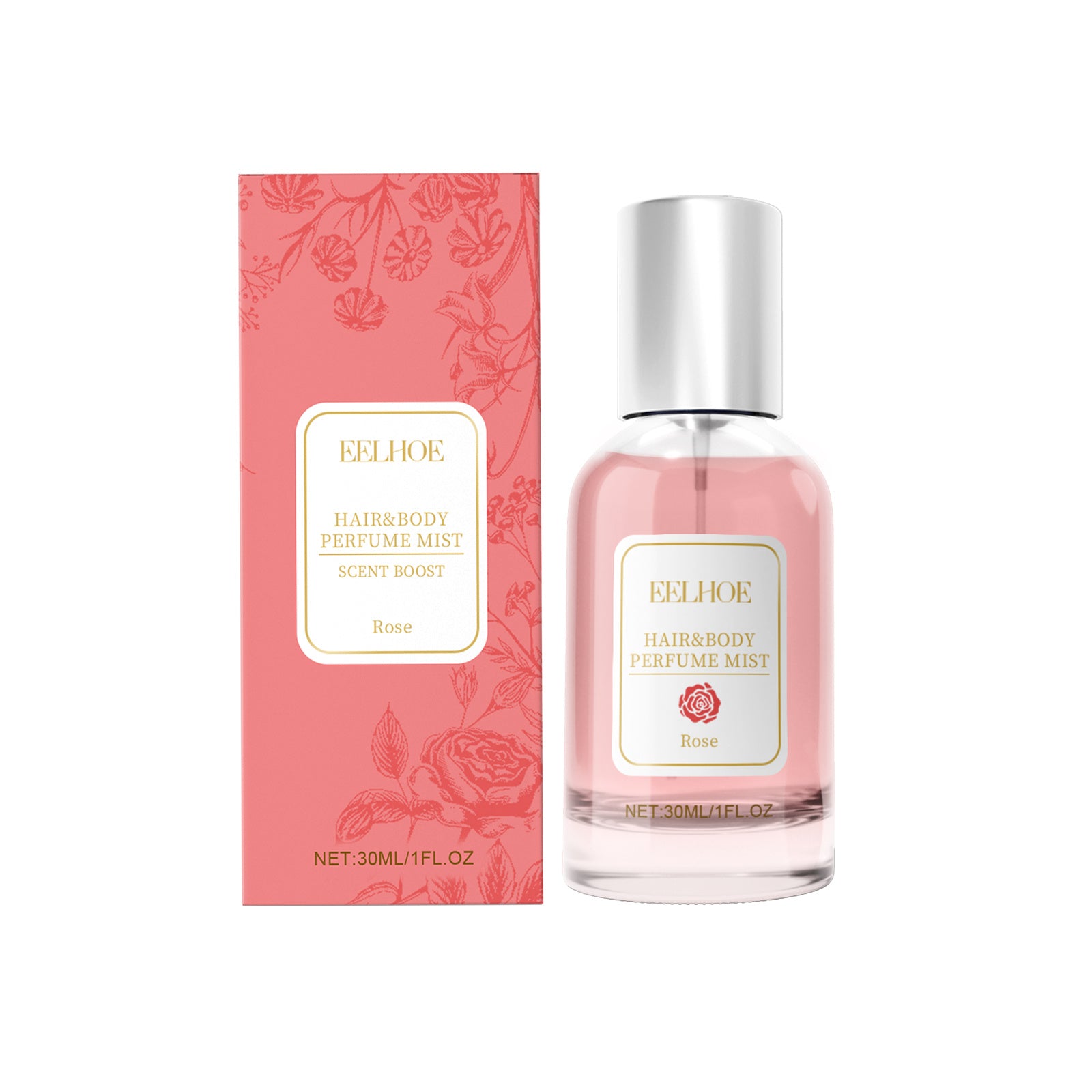 EELHOE Rose Body Hair Eau De Perfume Spray Fresh And Elegant With Fragrance And Charm Perfume Spray EELHOE Rose Body Hair Eau De Perfume Spray Fresh And Elegant With Fragrance And Charm Perfume Spray